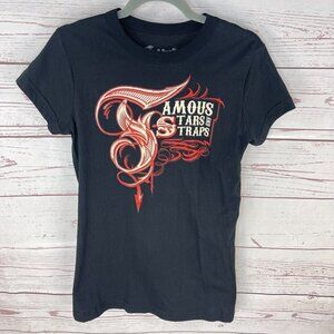 Famous Stars & Straps Women's Short Sleeve Black T-Shirt Size Girls M‎ L XL